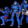 The blue team soldiers
