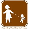 Kids on leashes
