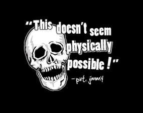 "This doesn't seem physically possible" Black shirt