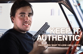 Keep It Authentic Poster (17"x11")